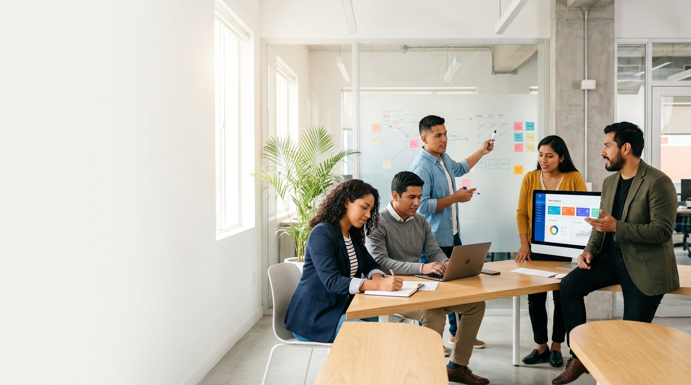 Equipo Skool Co. — aprendizaje colaborativo en coworking moderno